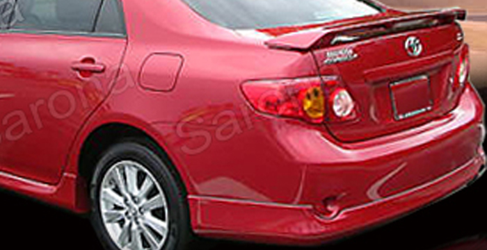 Custom Toyota Corolla  Sedan Rear Lip/Diffuser (2009 - 2010) - $340.00 (Part #TY-004-RA)